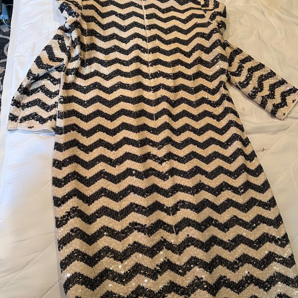 JCrew sequin striped mini dress - Picture 5 of 12